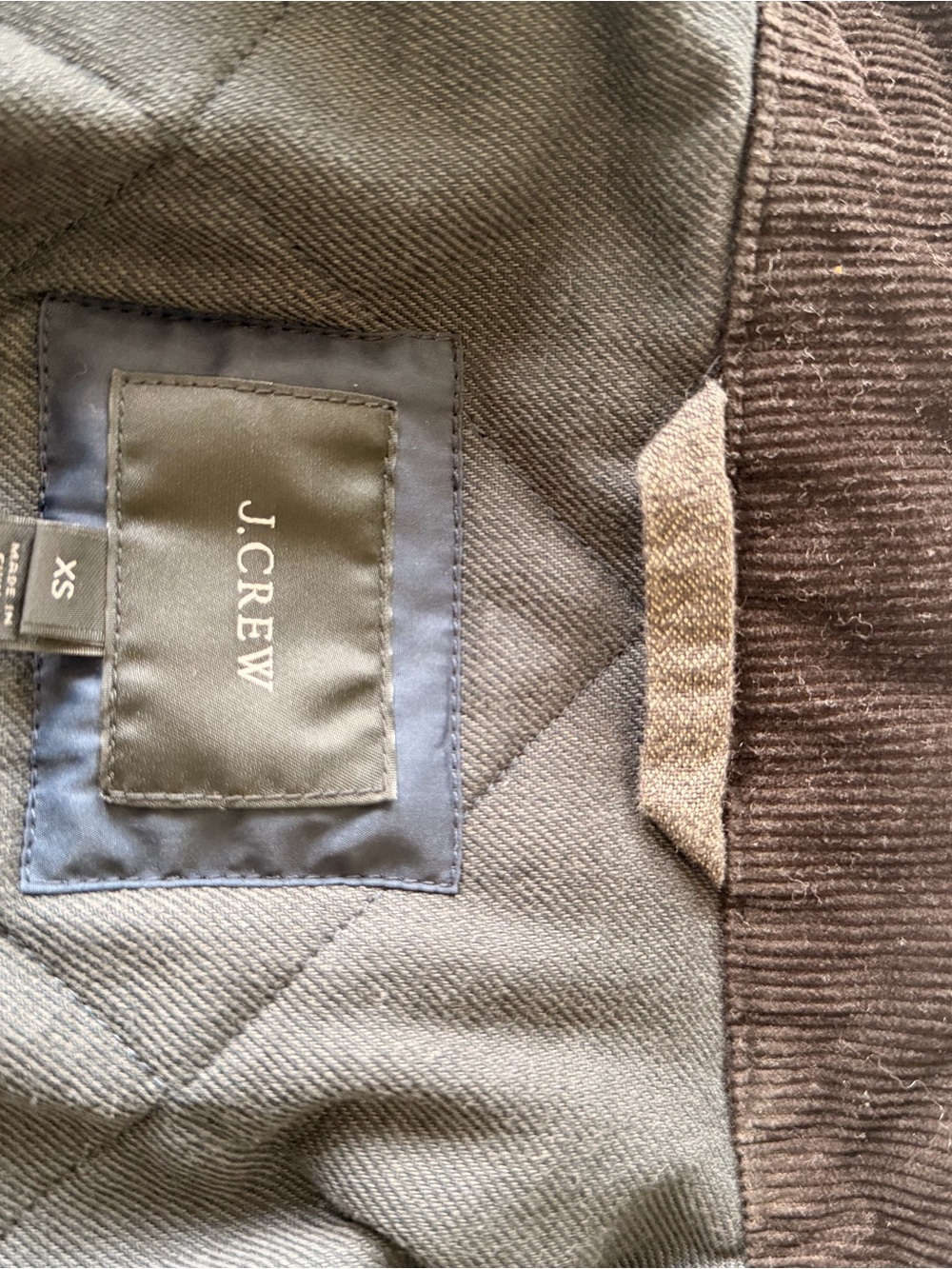 Men's J. Crew Lightweight Quilted Navy Jacket - Picture 7 of 7